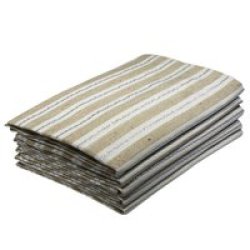 Kitchen Towel 040X075CM Stripes Pebble Design 20059 5 Pack