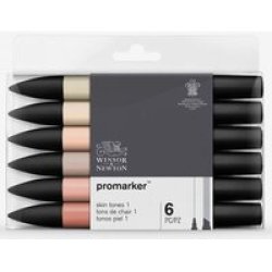 Promarker Skin Tones 1 6 X Skin Tones 1 Assorted Colours