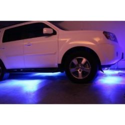 Zhol 7 Color LED Under Car Glow Underbody System Neon Lights Kit 48 X 2 & 36 X 2 