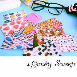 Ngaantyun 100 Sheets Candy Sweet Colorful Photo Instant Films Sticker For Fujifilm Instax MINI 9 MINI 8 MINI 7S MINI 50S MINI 90 MINI Liplay Camera Film