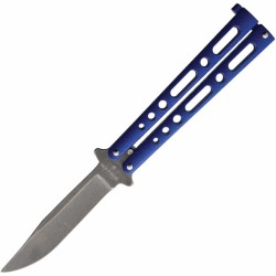 Bear & Son Blue Butterfly Knife- 117BL