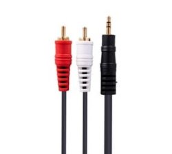 3.5MM MINI Jack To 2 Rca Male Audio Stereo Cable 1.8M