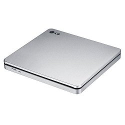 LG Electronics 8X USB 2.0 Super Multi Ultra Slim Slot Portable Dvd+ -rw External Drive With M-disc Support Retail Silver GP70NS50