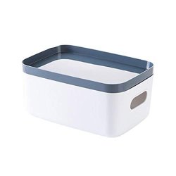 FANTASTICLIFE06 Kitchen Desktop Storage Boxes Cabinets Cutlery Boxes Covered Plastic Storage Boxes Cosmetics Finishing Boxes L Size