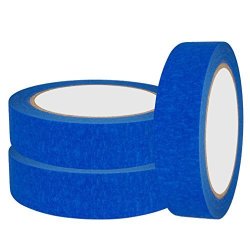3 Pack Blue Painters Tape Professional Grade 1" Easy Removal Total Length Of 90 Meters