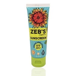 Zebs Organics Sunscreen Natural & Organic Spf 20 3.4OZ