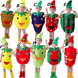 Halloween Kids Girls Boys Fruit Cosplay Costume Dress Up Suit Children Xmas Role Play 170CM H Grape