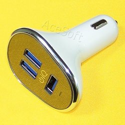 3-PORT USB Car Charger Quick Charge For Samsung Galaxy S7 S6 Edge Note 5 4 S5 Tab S LG G5 G4 Htc Nexus 5X