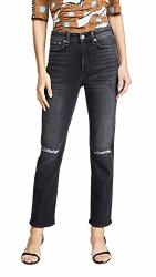 Rag & Bone jean Women's Nina High-rise Ankle Cigarette Jeans Grafton With Holes Black 26