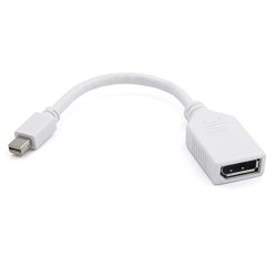 Cirago MINI Display Port To Display Port Adapter MINI Dp To Dp In White 8 Inches Display Resolutions Up To 2560X1600 And HD Up To 1080P