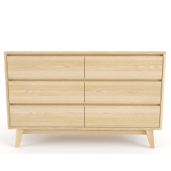 Cooper Chest Of 6 Drawers - White Oak