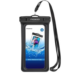 MoKo Waterproof Phone Pouch Waterproof Cellphone Case Dry Bag Pouch With Lanyard Compatible With Iphone X xs xr xs Max 8 7 6S Plus Samsung Galaxy S
