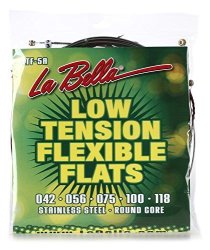 La Bella LTF-5A Low Tension Flexible Flats Bass Strings - 5-STRING
