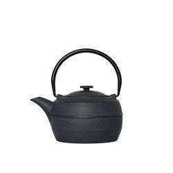 - Cast Iron Chinese Teapot - Grey