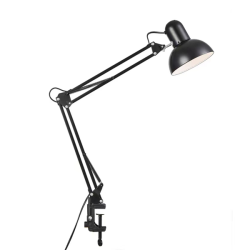 Metal Desk Lamp Adjustable Gooseneck Table Lamp With Clamp