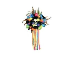 Multicolour Dod Skull Wreath 36CM