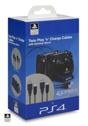 Sony Ps4 4gamers Twin Play N Charge Cables Ps4