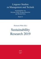 Sustainability Research 2019 Paperback