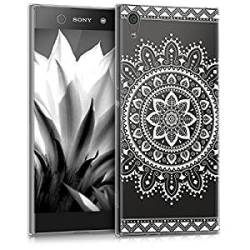 Kwmobile Crystal Tpu Silicone Case For Sony Xperia XA1 Ultra In Design Aztec Flower White Transpare