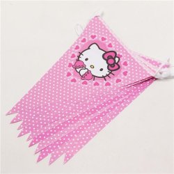 Hello Kitty Party Triangle flag Banner