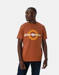 Ben Sherman Retro Chenille Target Moc T-Shirt - XL Brown