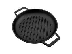Enamelled Round Grill Cast Iron Skillet 26CM