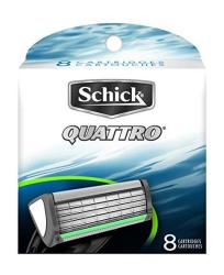 Schick Quattro Razor For Men Refill Cartridges 8 Cartridges