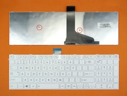 Toshiba Satelite S50 S50-A White Frame Laptop Keyboard White