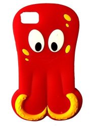 Sks Distribution Red Octopus Squid Soft Silicone Case For Blackberry Z10