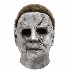 Townshine Halloween Michael Myers Mask Halloween Hot Movie Latex Horror Scary Masks For Adult Cosplay Costume Grey