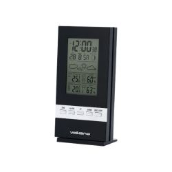 Volkano Weather Station And Temperature Indicator Dew Series - Black