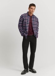 Regular Fit Good Earth Cotton Flannel Check Shirt