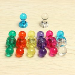Transparent Magnetic Pins D11x17mm Teaching Powerful Magnets