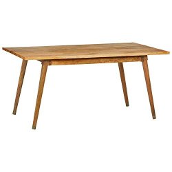 Amazon Brand Rivet Clio Solid Mango Dining Table 30H Natural