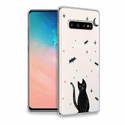 Hello Giftify Samsung S10 Case Hellogiftify Halloween Black Cat Tpu Soft Gel Protective Case For Samsung S10