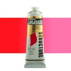 Matisse Structure Acrylic Paint 75ML Tube Matisse Red Light