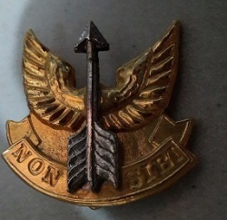 Sadf - Wemmerpan Commando Cap Berei Badge - Single Saftey Pin Clip S silver . .925 Silver No A 31