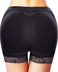 Lace Padded Butt Lifter Hip Enhancer Control Panties | Shapewear Boyshorts