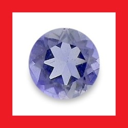 Iolite - Tanzanite Blue Purple Round Cut - 0.145cts