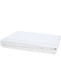 Sheraton King White Flat Sheet With Satin Stitch 300 Thread Count Grey
