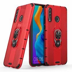 Huawei P30 Lite Case Folice Alita Series Shockproof 2 In 1 Hybrid Soft Tpu Hard PC Phone Cover With Ring Holder For Huawei P30 Lite Red