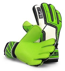 Brine King Match 3X Size 9 HVC Soccer Goalkeeper Gloves Finger Save Goalie Kids 