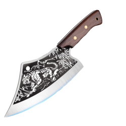 8 Tiger Cleaver With Copper Nails In Black Gift Box