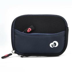 Kroo MINI Scoop 2 Universal Compact Pt. & Shoot Camera Sleeve Pouch Case Black & Navy Blue Ultra-compact FGD04S2K2 Black And Navy Blue