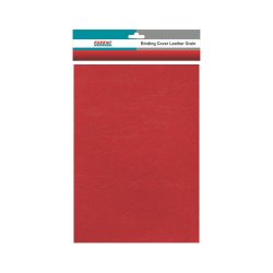 Leather Grain Binding Cover A4 - 250GSM - Pack Of 25 - Red