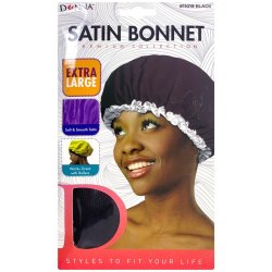 Donnay Donna Satin Bonnet Black Xlarge