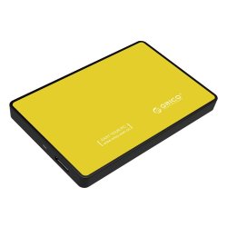 Orico Tool Free 2.5" Usb 3.0 Yellow External Hard Drive Enclosure