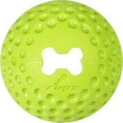 Rogz Small 49mm Gumz Dog Treat Ball in Lime