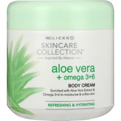 Clicks Skincare Collection Aloe Vera & Omega 3 & 6 Body Cream 450ML