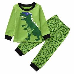 Yesyes Truck Little Kids Pajamas Sets Tee And Pant 2PCS Pjs Clothes Cotton Sleepwear Fall Clothing Outfit